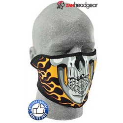 Cache nez ou face mask flammes skull