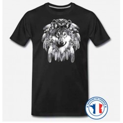Bikers-Custom : T shirt biker wolf