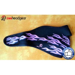 Cache nez ou face mask flammes rose