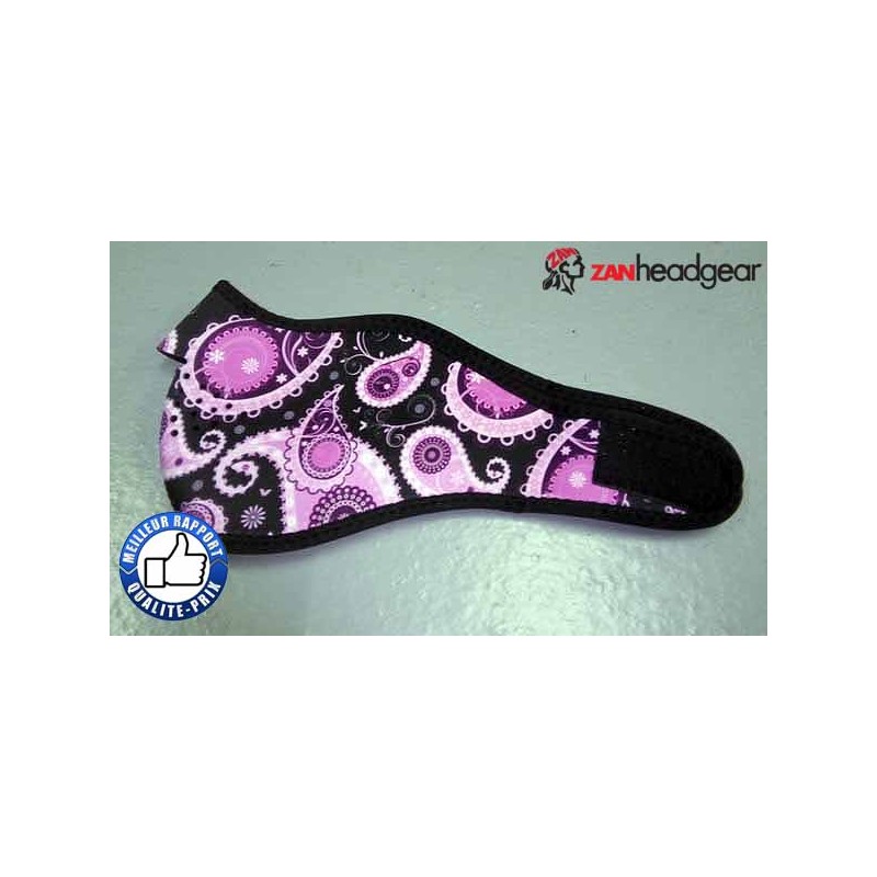 Bikers-Custom : Cache nez ou face mask paisley rose