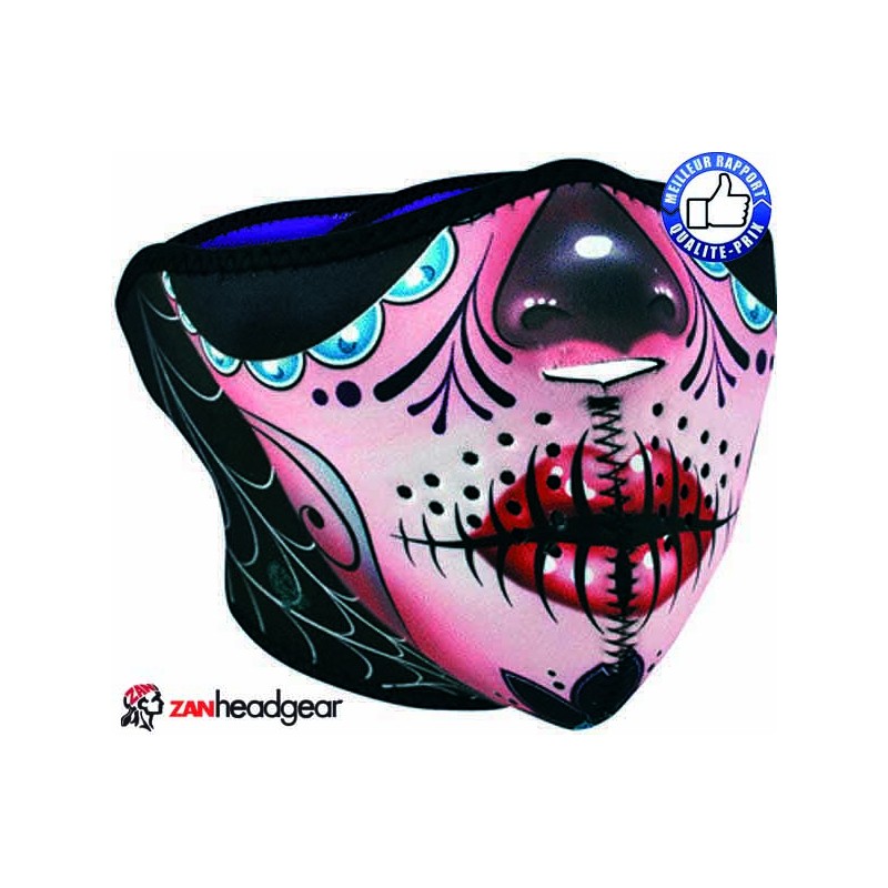 Bikers-Custom : Cache nez ou face mask sugar skull