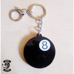 Porte clés boule 8 médaillon