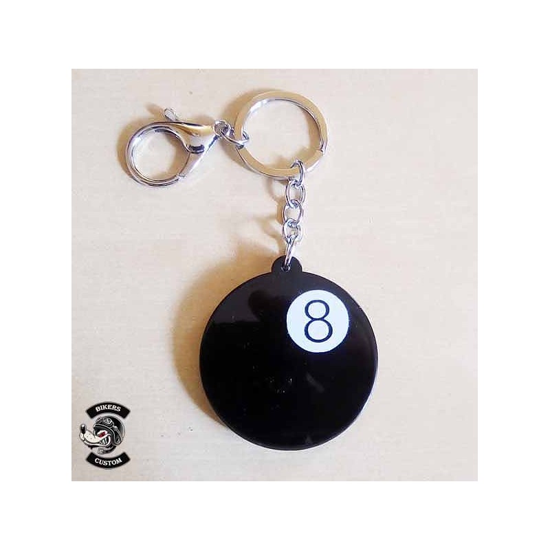 Bikers-Custom : Porte clés boule 8 médaillon