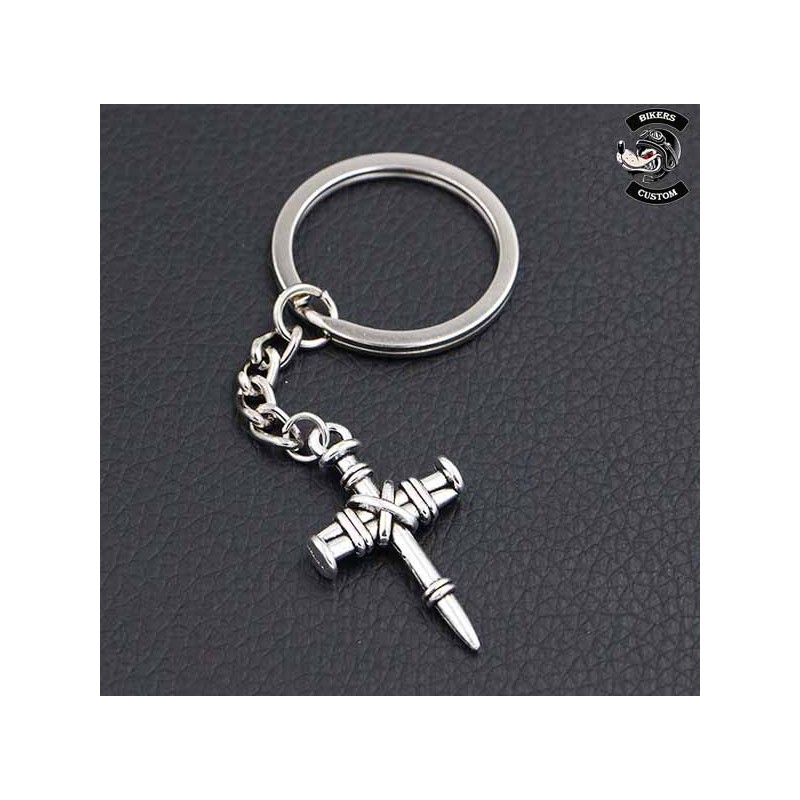 Bikers-Custom : Porte clés croix païenne