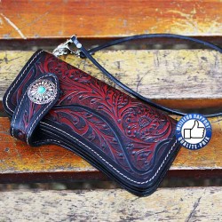 Portefeuille cuir red eyes