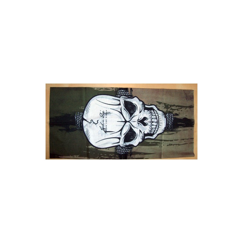 Bikers-Custom : Tour de cou white skull