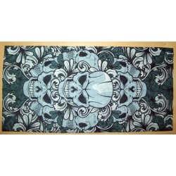 Tour de cou skull flowers