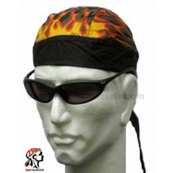 Bikers-Custom : Zandana biker flamme frontale