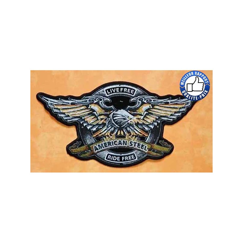 Bikers-Custom : Patchs, écussons american steel