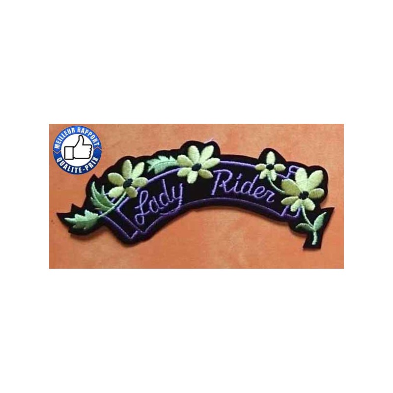 Bikers-Custom : Patchs, écussons lady rider 1