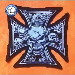 Bikers-Custom : Patchs, écussons grey iron cross