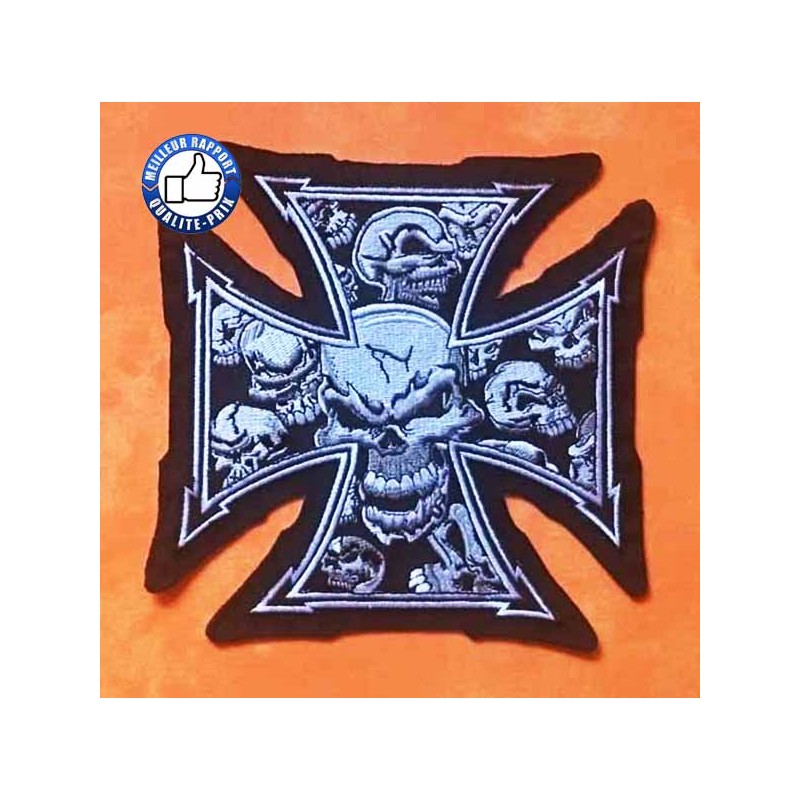 Bikers-Custom : Patchs, écussons grey iron cross