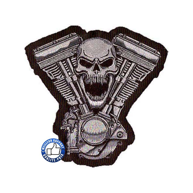 Bikers-Custom : Patchs, écussons skull motor