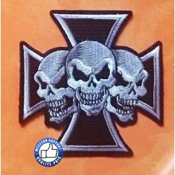 Patchs, écusson 3 skulls