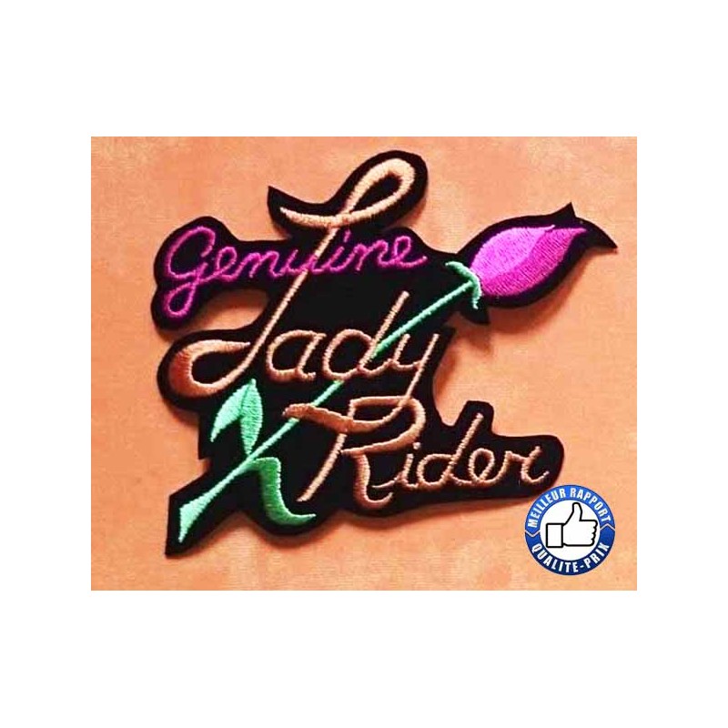 Bikers-Custom : Patchs, écusson genuine lady rider