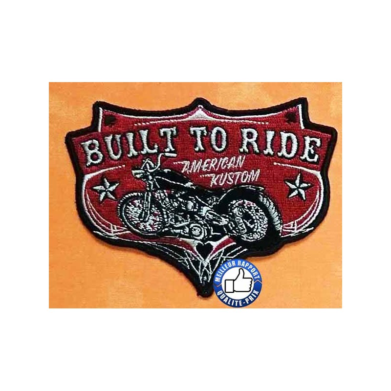 Bikers-Custom : Patchs, écusson built to ride