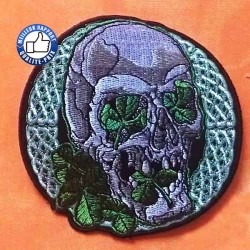 Bikers-Custom : Patchs, écusson irish skull
