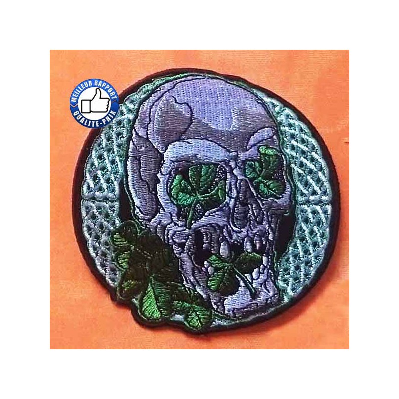 Bikers-Custom : Patchs, écusson irish skull