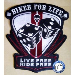 Patchs, écusson biker for life