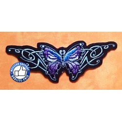 Patchs, écussons papillon violet