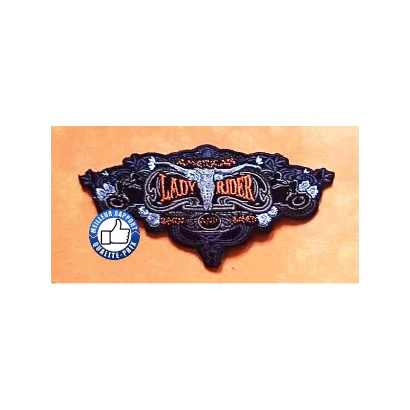 Bikers-Custom : Patchs, écussons lady rider buffalo