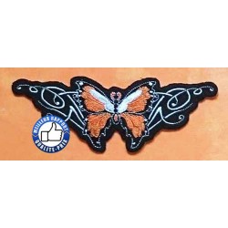 Patchs, écussons papillon orange