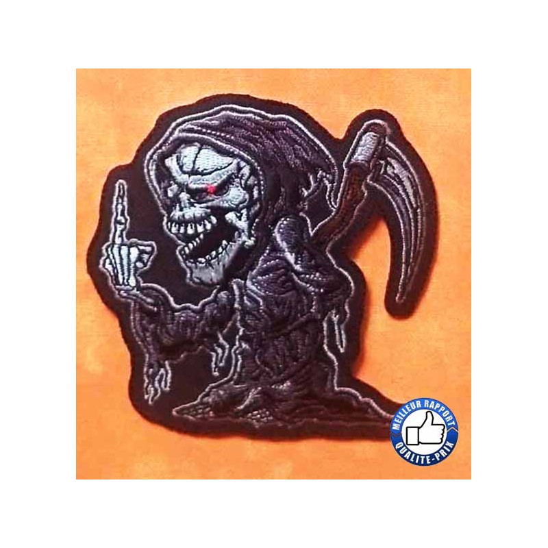 Bikers-Custom : Patchs, écussons reaper finger