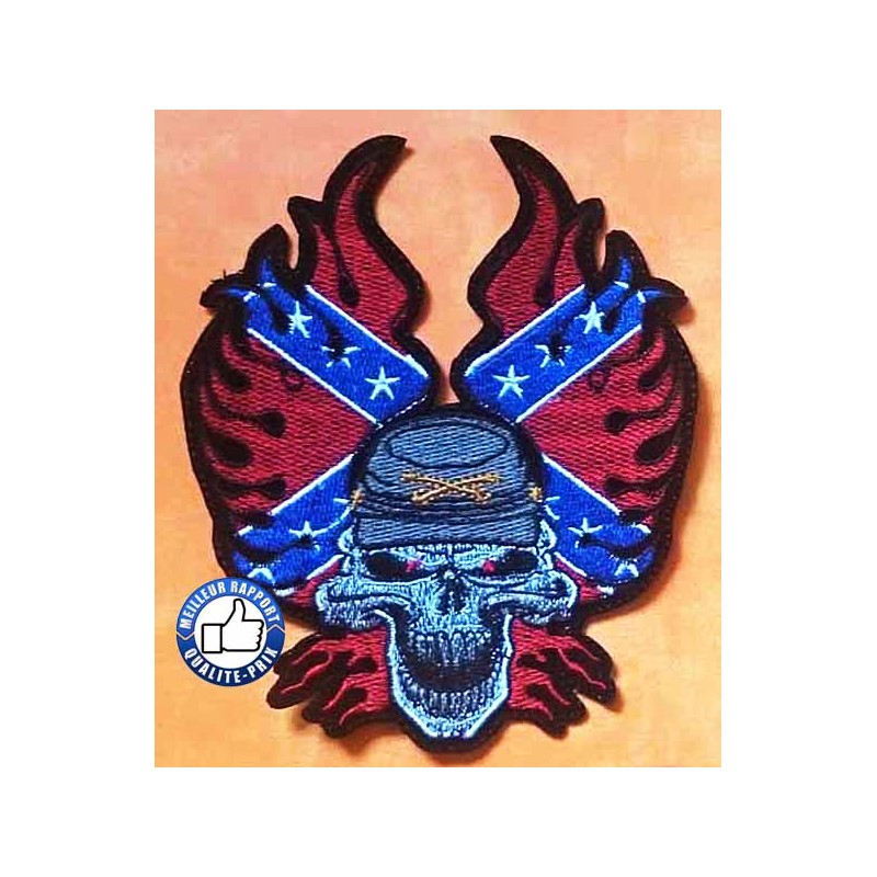 Bikers-Custom : Patchs, écussons confédéré rebel