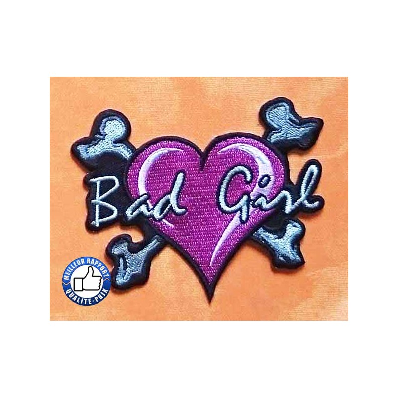 Bikers-Custom : Patchs, écusson bad girl