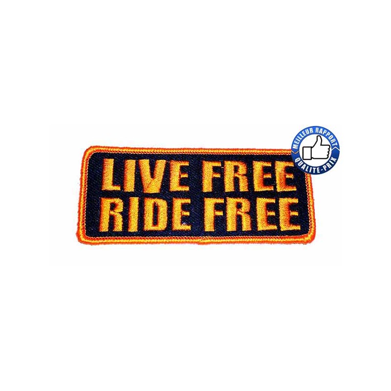 Bikers-Custom : Patchs, écussons ride free