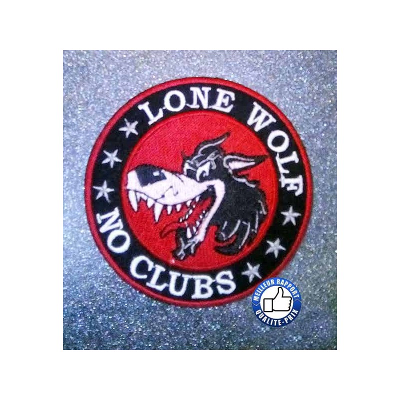 Bikers-Custom : Patchs, écusson lone wolf