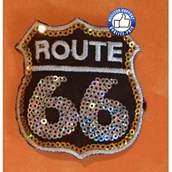 Patchs, écussons route 66 strass