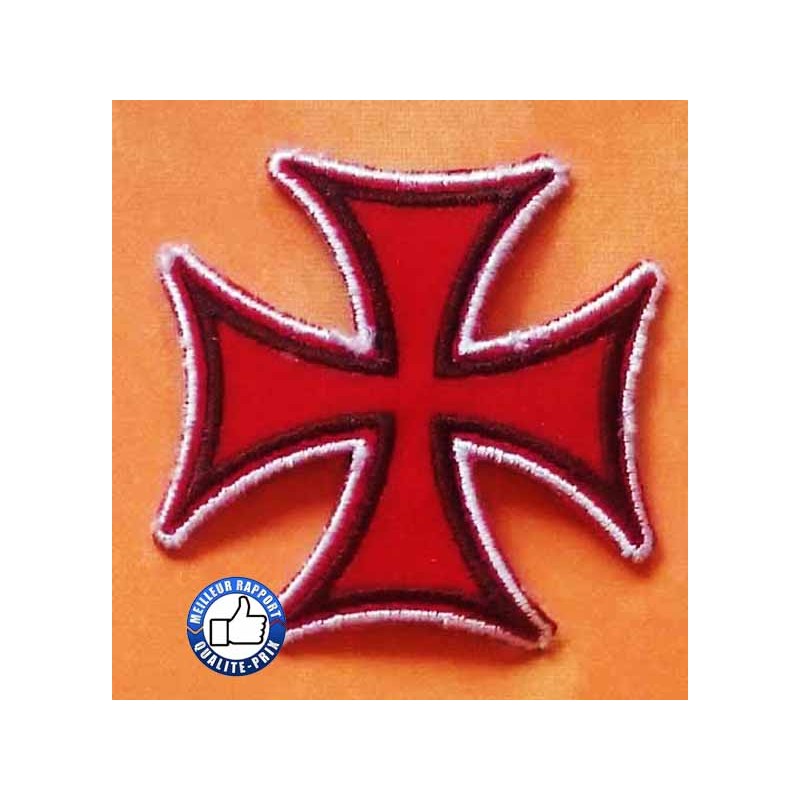 Bikers-Custom : Patchs, écussons iron cross red