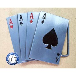 Boucle de ceinture poker card