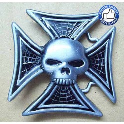 Boucle de ceinture iron skull