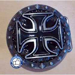 Boucle de ceinture croix de malte