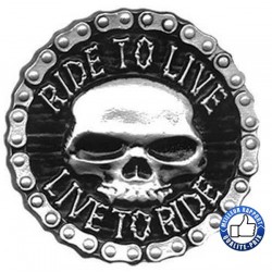 Boucle de ceinture ride to live