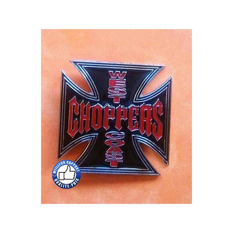 Bikers-Custom : Boucle de ceinture west coast red & black