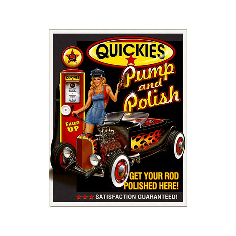 Bikers-Custom : Plaque métal vintage, décorative quickies
