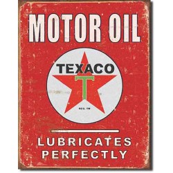 Plaque métal vintage, décorative texaco