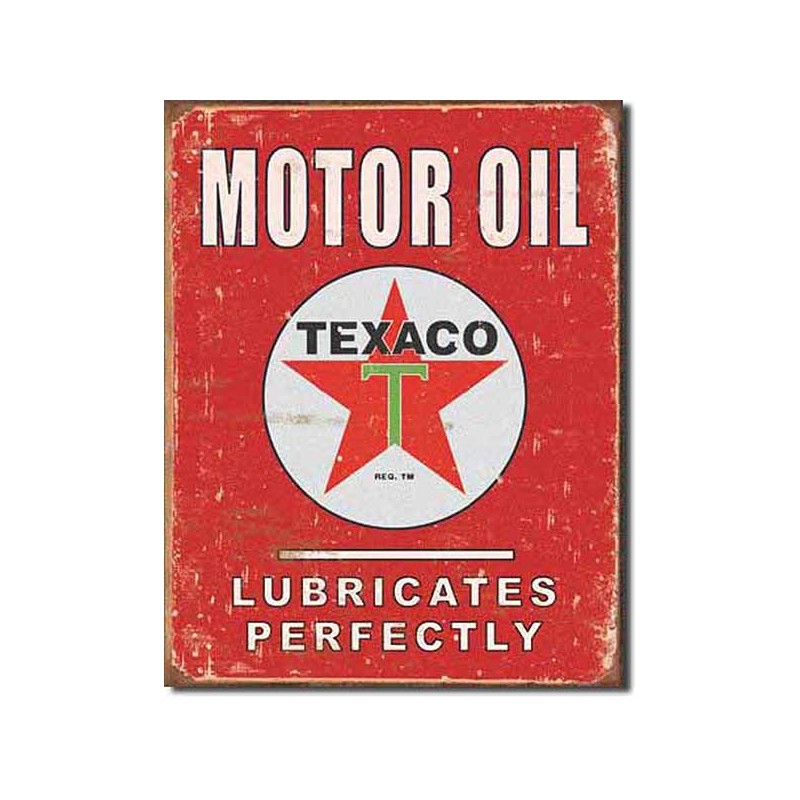 Bikers-Custom : Plaque métal vintage, décorative texaco