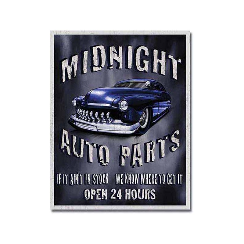 Bikers-Custom : Plaque métal vintage, décorative minight garage
