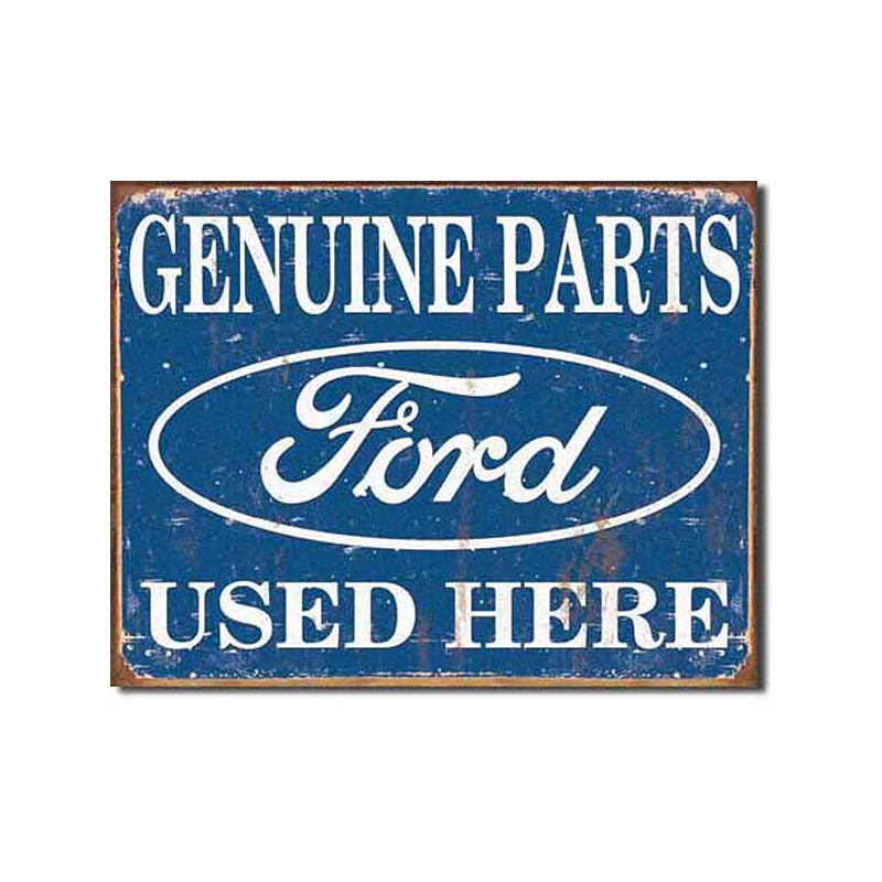 Bikers-Custom : Plaque métal vintage, décorative ford parts used