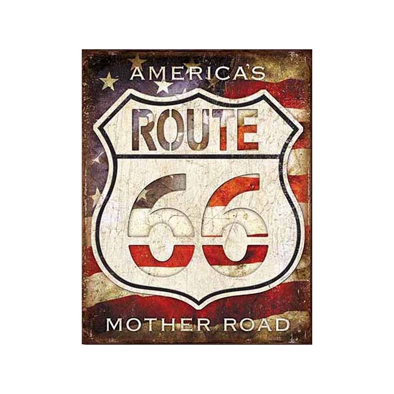 Bikers-Custom : Plaque métal vintage, décorative America's road