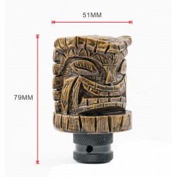 Bikers-Custom : Pommeau de vitesses tiki