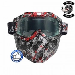 Cache nez anti poussière avec filtre et lunette red fun