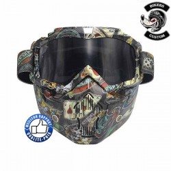 Cache nez anti poussière avec filtre et lunette vintage