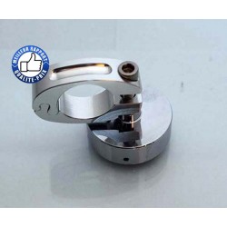 Bikers-Custom : Montre de guidon pour Harley et custom noir ou chrome