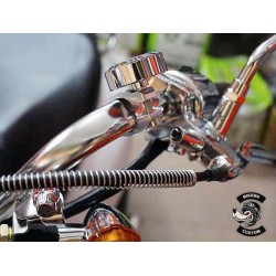 Bikers-Custom : Montre de guidon pour Harley et custom noir ou chrome