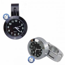 Montre de guidon pour Harley et custom noir ou chrome